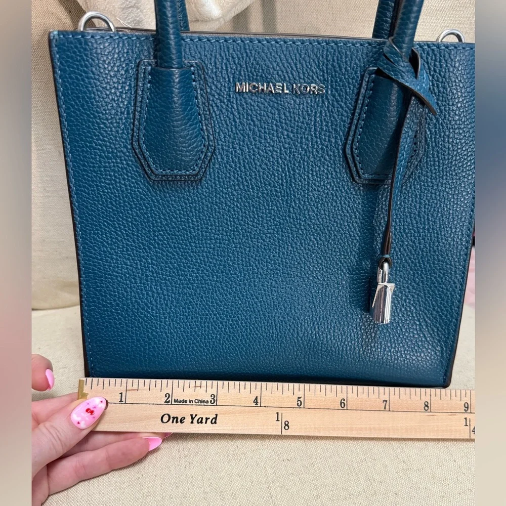MICHAEL - Michael Kors Teal Mercer Handbag/Crossbody - LIKE NEW!!! - Picture 13 of 14